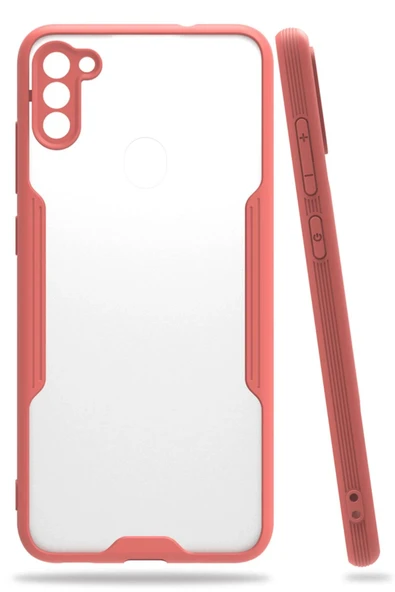 Samsung Galaxy A11 Kılıf Platin Silikon - Pembe-(5796) ürün görseli 1