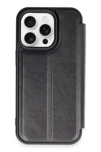 iPhone 14 Pro Kılıf Flip Cover - Siyah-(5796) ürün görseli 1