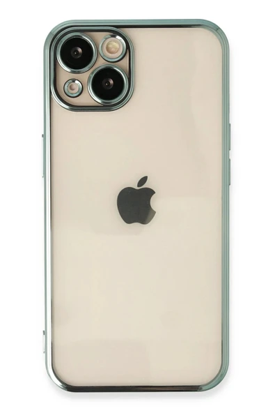 iPhone 13 Kılıf Lensli Silikon - Yeşil-(5796) ürün görseli 1