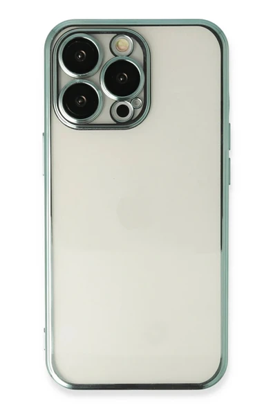 iPhone 13 Pro Kılıf Lensli Silikon - Yeşil-(5796) ürün görseli 1