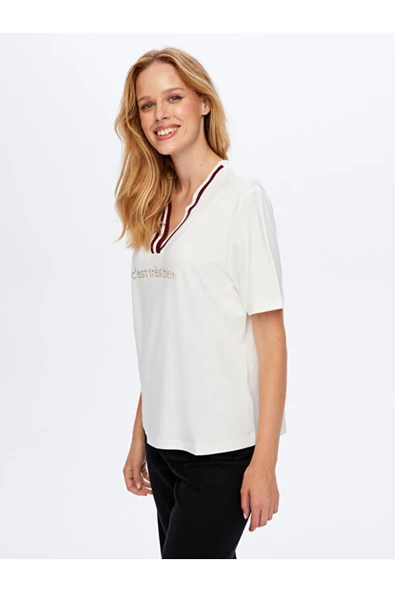 Faik Sönmez Kadın T-Shirt UW26TSH055 - Resim 4