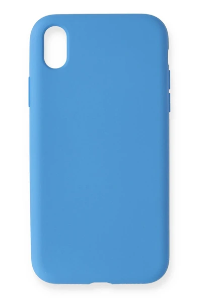 iPhone XR Kılıf Nano içi Kadife Silikon - Mavi-(5796) ürün görseli 1