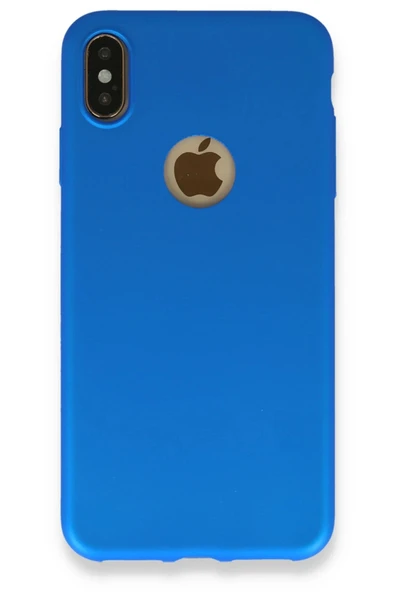 iPhone XS Max Kılıf First Silikon - Mavi-(5796) ürün görseli 1