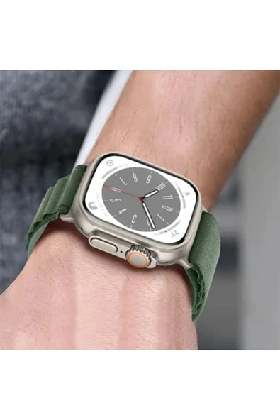 Apple Watch 42mm Mountain Kordon - Sarı-(5796) - Resim 3