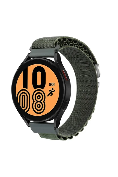 Watch 22mm KR410 Kumaş Kordon - Yeşil-(5796) ürün görseli 1
