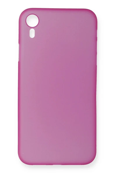 iPhone XR Kılıf PP Ultra İnce Kapak - Pembe-(5796) ürün görseli 1