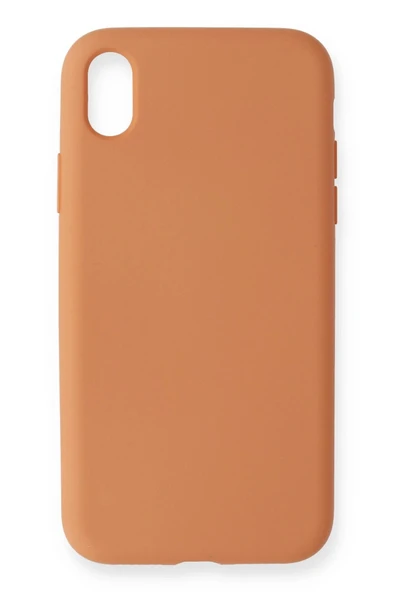 iPhone XR Kılıf Nano içi Kadife Silikon - Turuncu-(5796) ürün görseli 1