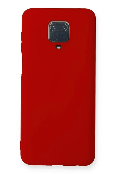 Xiaomi Redmi Note 9 Pro Kılıf Nano içi Kadife Silikon - Kırmızı-(5796) ürün görseli 1