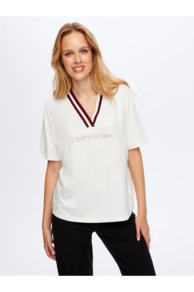 Faik Sönmez Kadın T-Shirt UW26TSH055 - Resim 3