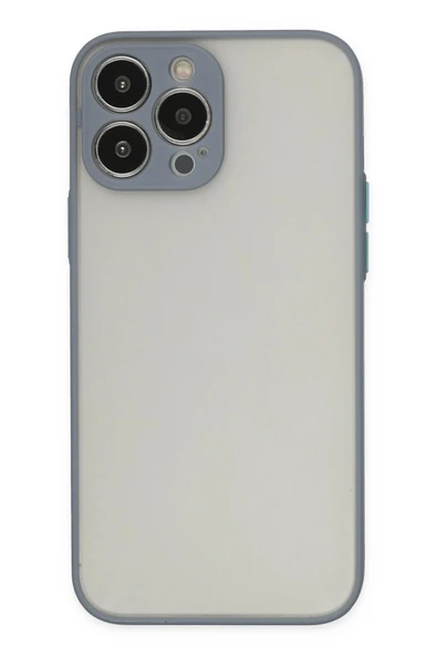 iPhone 13 Pro Kılıf Montreal Silikon Kapak - Gri-(5796) ürün görseli 1