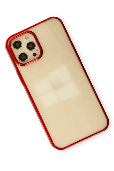iPhone 12 Pro Max Kılıf Element Silikon - Kırmızı-(5796) - Resim 3