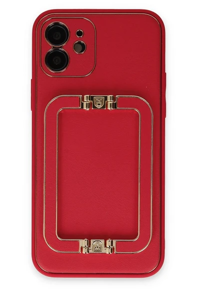 iPhone 12 Kılıf Coco Elit Kapak - Kırmızı-(5796) ürün görseli 1