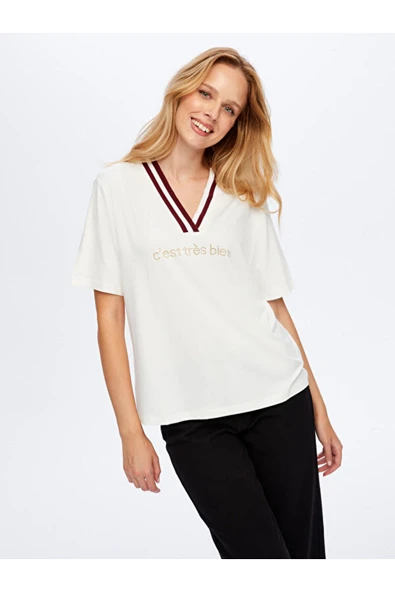 Faik Sönmez Kadın T-Shirt UW26TSH055 - Resim 2