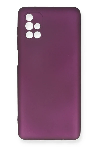 Samsung Galaxy M51 Kılıf First Silikon - Mürdüm-(5796) ürün görseli 1