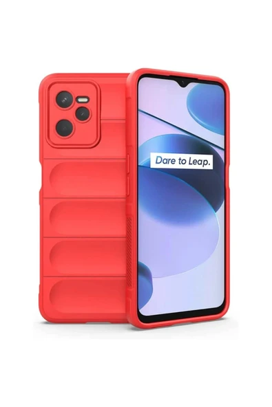 Realme C35 Kılıf Optimum Silikon - Kırmızı-(5796) ürün görseli 1