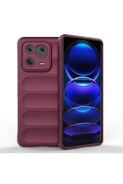 Xiaomi Mi 13 Pro Kılıf Optimum Silikon - Bordo-(5796) ürün görseli 1