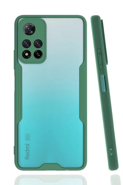 Xiaomi Redmi Note 11 Pro Plus 5G Kılıf Platin Silikon - Yeşil-(5796) ürün görseli 1