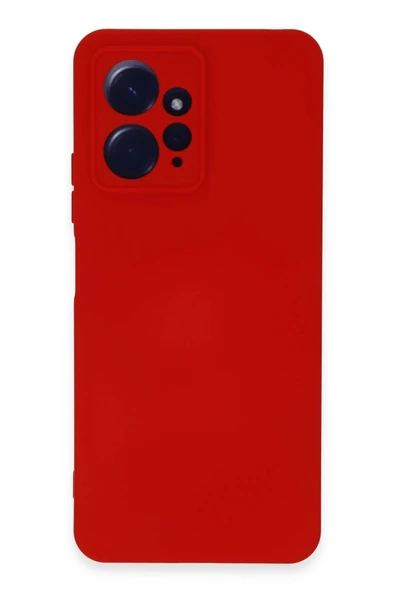 Xiaomi Redmi Note 12 4G Kılıf Nano içi Kadife Silikon - Kırmızı-(5796) ürün görseli 1