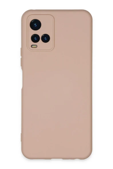 Vivo Y21S Kılıf Nano içi Kadife Silikon - Pudra-(5796) ürün görseli 1