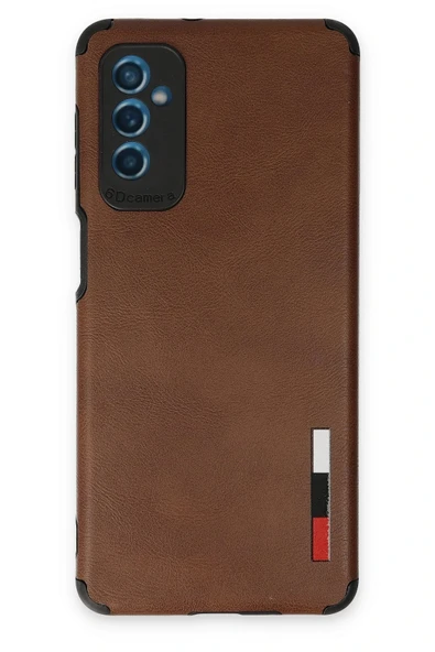 Samsung Galaxy M52 5G Kılıf Loop Deri Silikon - Kahverengi-(5796) ürün görseli 1