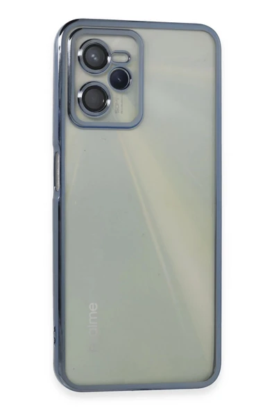 Realme C35 Kılıf Lensli Silikon - Açık Mavi-(5796) ürün görseli 1