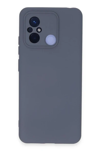 Xiaomi Redmi 12C Kılıf Nano içi Kadife Silikon - Gri-(5796) ürün görseli 1