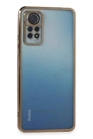 Xiaomi Redmi Note 12 Pro 4G Kılıf Lensli Silikon - Gold-(5796) ürün görseli 1