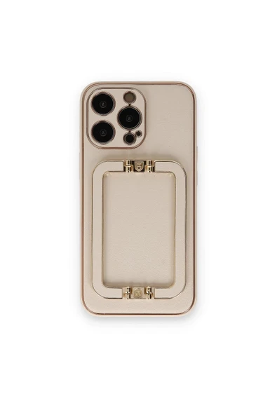 iPhone 14 Pro Max Kılıf Coco Elit Kapak - Gold-(5796) ürün görseli 1