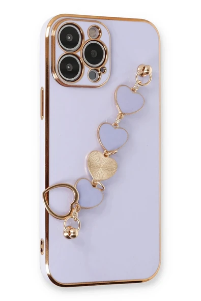 iPhone 13 Pro Max Kılıf Esila Silikon - Lila-(5796) ürün görseli 1