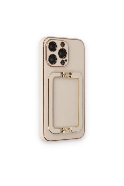 iPhone 14 Pro Max Kılıf Coco Elit Kapak - Gold-(5796) - Resim 2