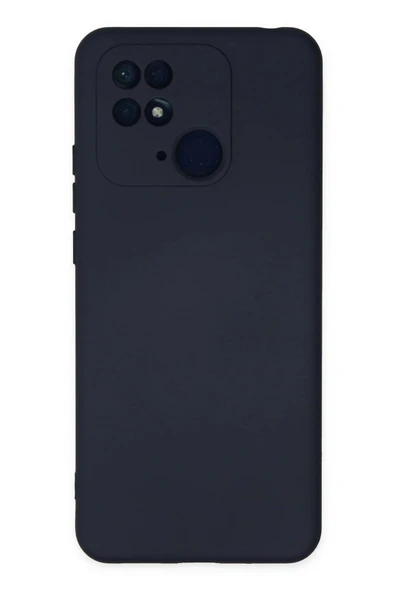 Xiaomi Redmi 10C Kılıf Nano içi Kadife Silikon - Lacivert-(5796) ürün görseli 1