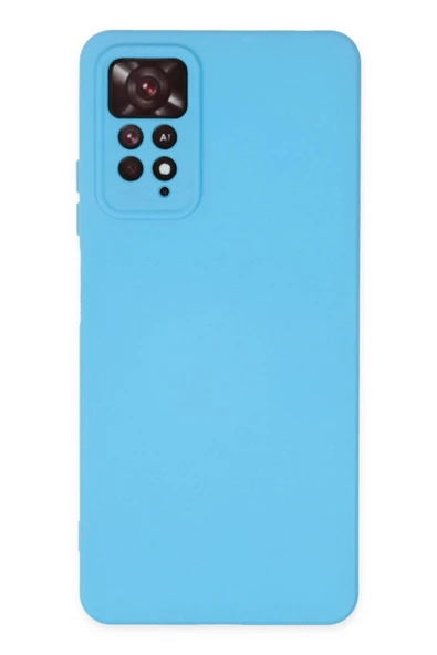 Xiaomi Redmi Note 11 Pro Kılıf Nano içi Kadife Silikon - Mavi-(5796) ürün görseli 1