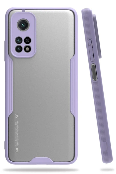 Xiaomi Mi 10T Pro Kılıf Platin Silikon - Lila-(5796) ürün görseli 1