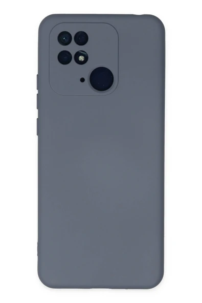 Xiaomi Redmi 10C Kılıf Nano içi Kadife Silikon - Gri-(5796) ürün görseli 1