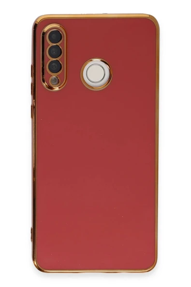 Huawei P30 Lite Kılıf Volet Silikon - Kırmızı-(5796) ürün görseli 1