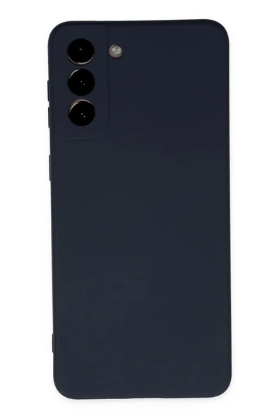 Samsung Galaxy S21 Plus Kılıf Nano içi Kadife Silikon - Lacivert-(5796) ürün görseli 1