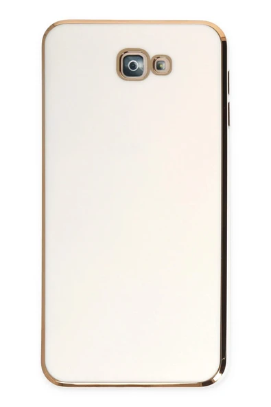Samsung Galaxy J7 Prime Kılıf Volet Silikon - Beyaz-(5796) ürün görseli 1
