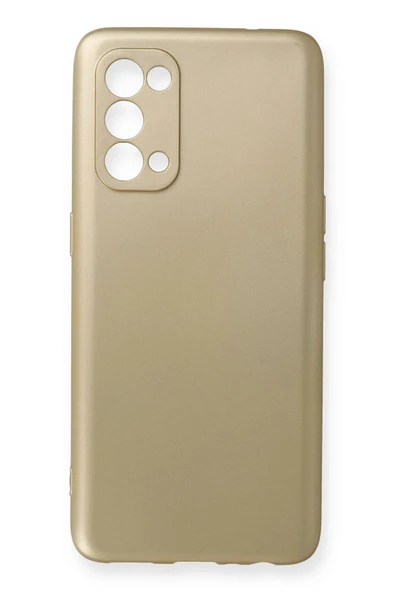 Oppo Reno 5 Kılıf First Silikon - Gold-(5796) ürün görseli 1
