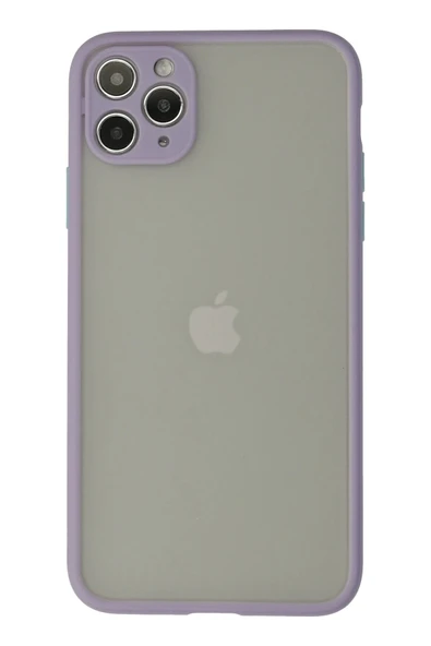 iPhone 12 Pro Kılıf Montreal Silikon Kapak - Mor-(5796) ürün görseli 1