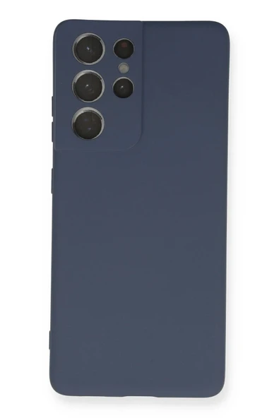 Samsung Galaxy S21 Ultra Kılıf Nano içi Kadife Silikon - Gri-(5796) ürün görseli 1