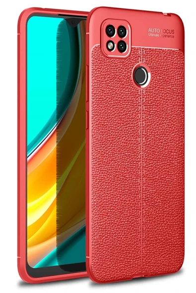 Xiaomi Redmi 9C Kılıf Auto Focus Kapak - Kırmızı-(5796) ürün görseli 1