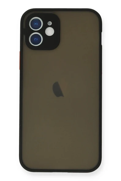 iPhone 12 Mini Kılıf Montreal Silikon Kapak - Siyah-(5796) ürün görseli 1