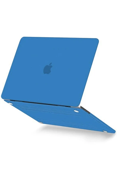 Macbook Pro 13 2021 Macbook Buzlu Kapak - Mavi-(5796) ürün görseli 1