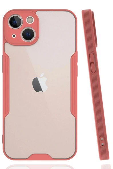 iPhone 14 Plus Kılıf Platin Silikon - Pembe-(5796) ürün görseli 1