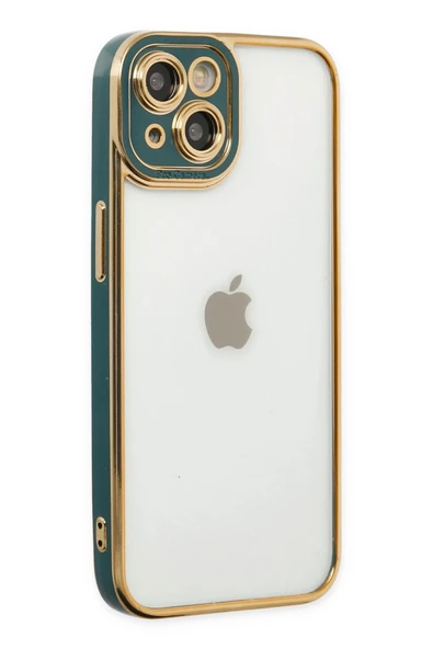 iPhone 14 Plus Kılıf Liva Lens Silikon - Yeşil-(5796) ürün görseli 1