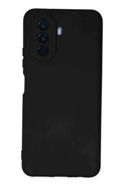 Huawei Nova Y70 Kılıf Nano içi Kadife Silikon - Siyah-(5796) ürün görseli 1