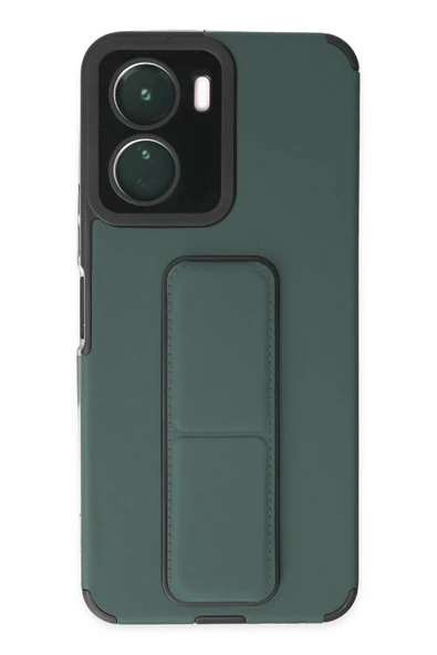 Vivo Y16 Kılıf Mega Standlı Silikon - Yeşil-(5796) ürün görseli 1