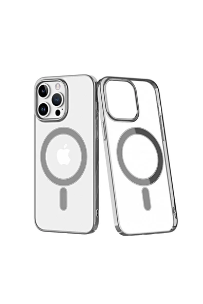 iPhone 14 Pro Kılıf Element Magneticsafe Sert Kapak - Gümüş-(5796) ürün görseli 1