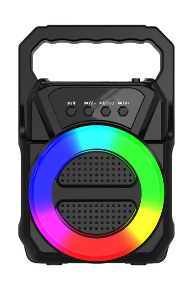 ABS-1309 RGB FM Kablosuz Hoparlör - Siyah-(5796) ürün görseli 1