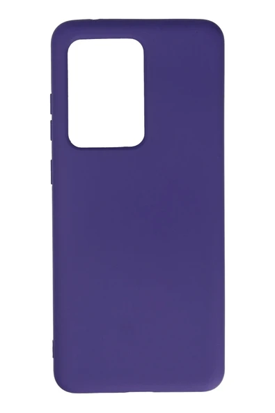 Samsung Galaxy S20 Ultra Kılıf Nano içi Kadife Silikon - Mor-(5796) ürün görseli 1